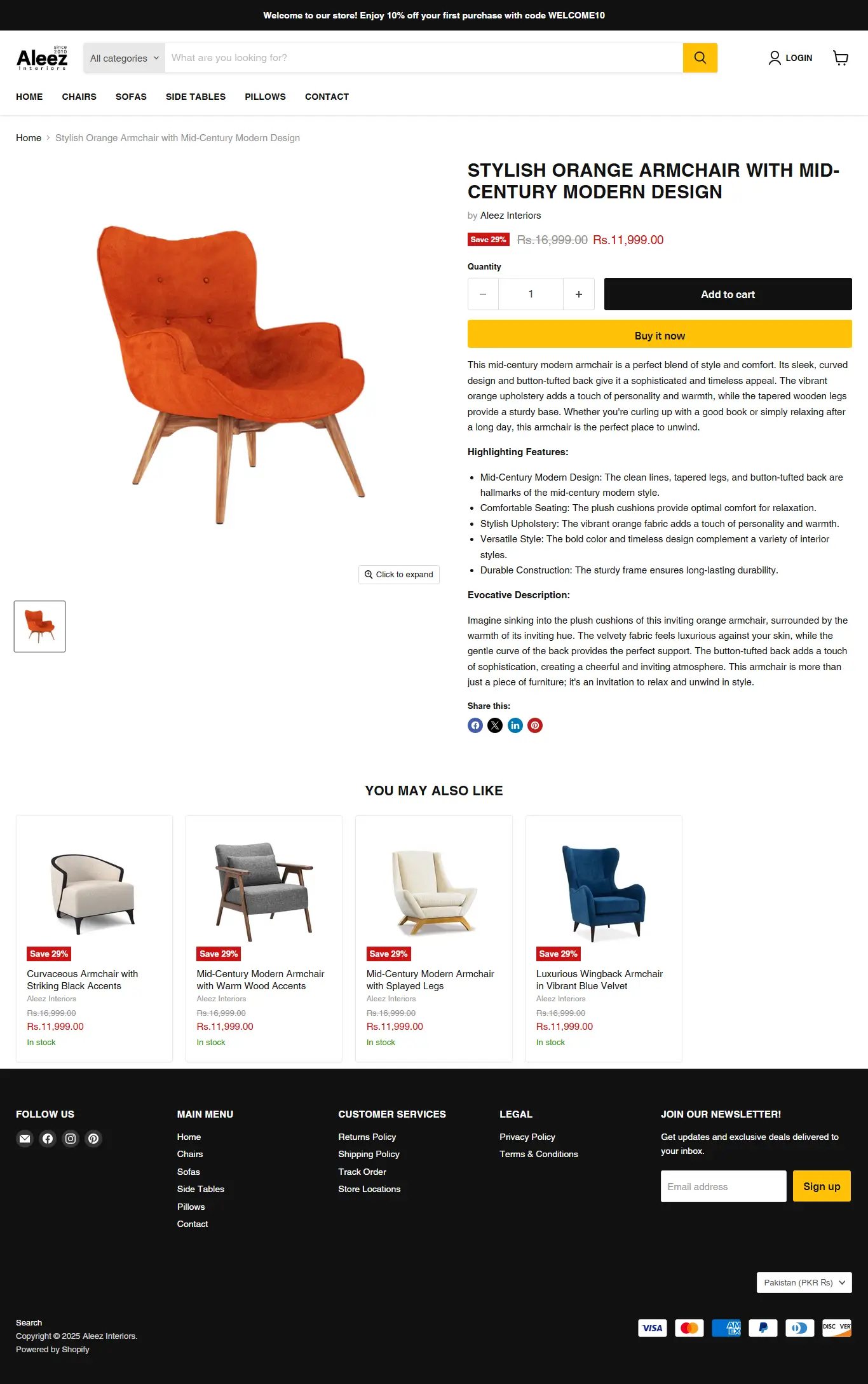 Aleez Interiors Products Page