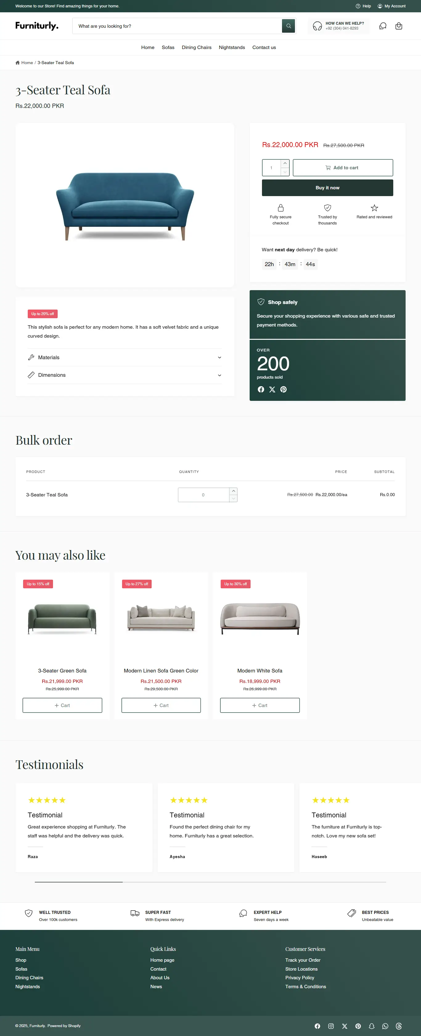 Furnituly Products Page