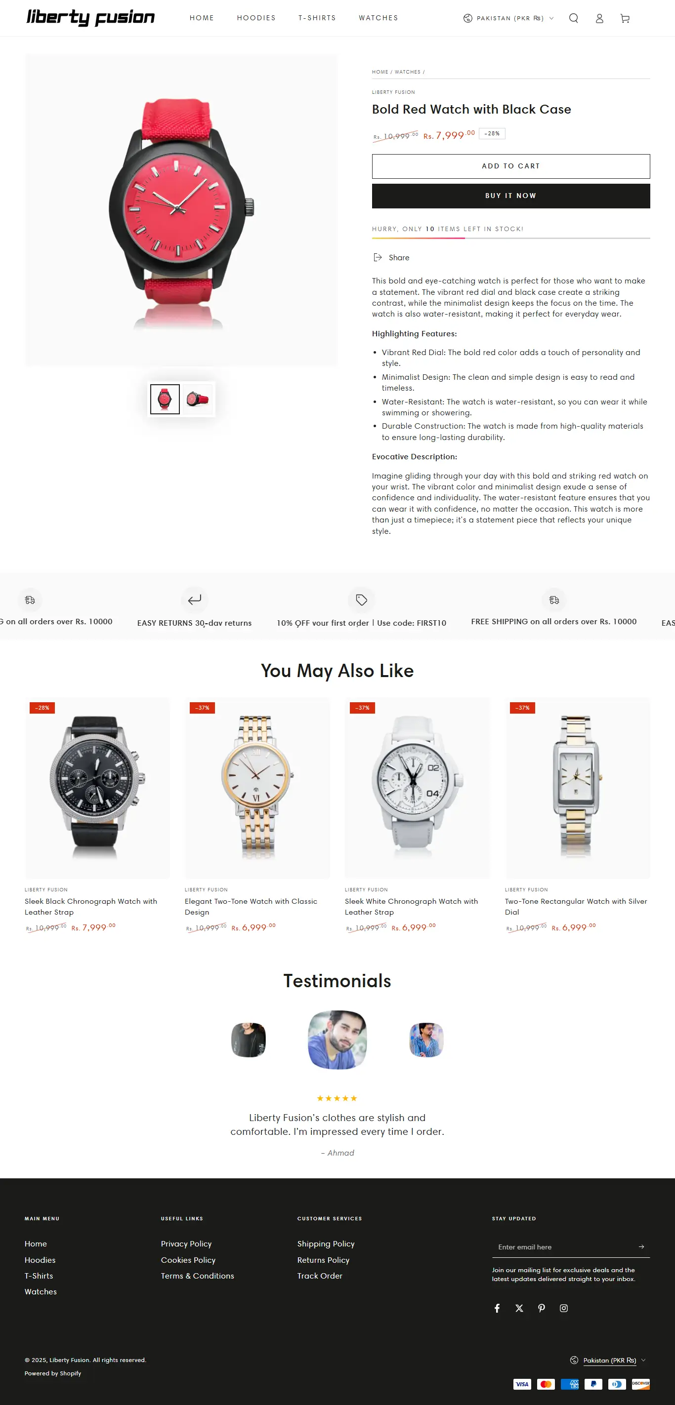 Liberty Fusion Products Page